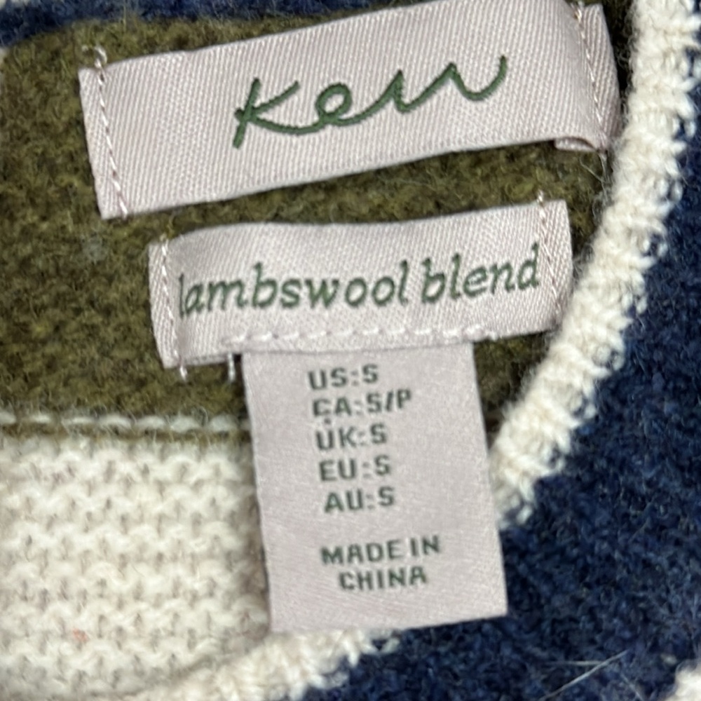 Kerr Lambswool Blend Striped Sweater - Picture 3 of 10